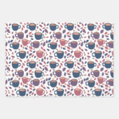 Morgenkaffee Niedlicher Pastell Geschenk Set Geschenkpapier Set (Vorderseite)