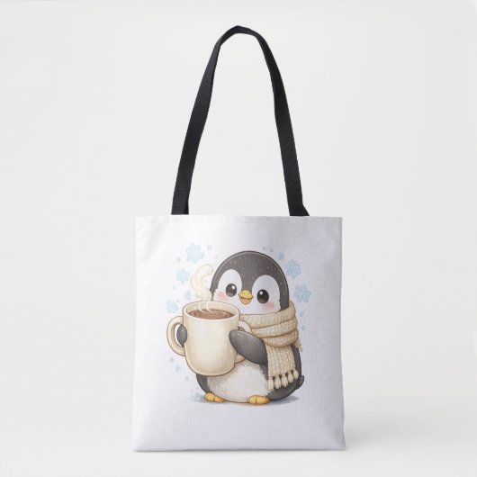 Morgenkaffee Pinguin Tasche (Vorderseite)