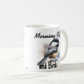 Morgenkaffee und Vögel Kaffeetasse (VorderseiteRechts)