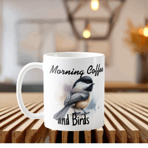 Morgenkaffee und Vögel Kaffeetasse