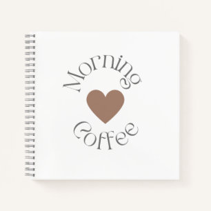 Morgenkaffee Wohlbefinden, tägliches ruhiges Ritua Notizblock