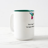 Morgenkaffee Zweifarbige Tasse (Vorderseite Links)