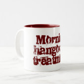 Morgenkaterbehandlung Zweifarbige Tasse (Vorderseite Links)