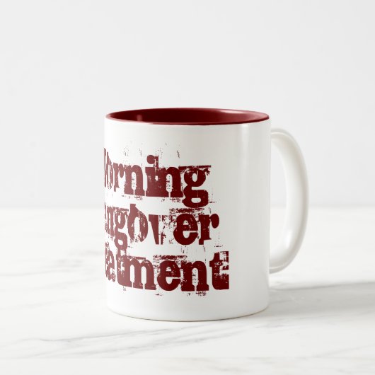 Morgenkaterbehandlung Zweifarbige Tasse (VorderseiteRechts)