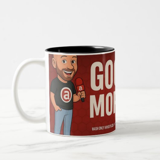 Morgenkühne rote Tasse (Links)