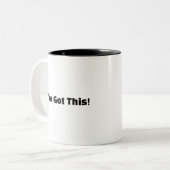 Morgenlächeln Zweifarbige Tasse (Vorderseite Links)