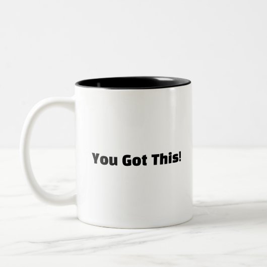 Morgenlächeln Zweifarbige Tasse (Links)