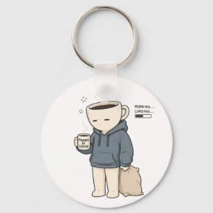 Morgenladung dank Kaffee Lustiger Kaffee Liebe Schlüsselanhänger