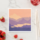 Morgenlandschaft Serviette (Beispiel)