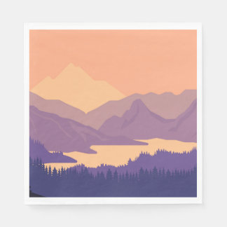 Morgenlandschaft Serviette