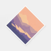 Morgenlandschaft Serviette (Ecke)