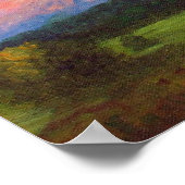 "Morgenlicht auf dem Berg Shavano" Print Poster (Ecke)