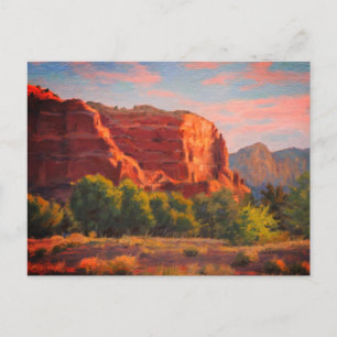 Morgenlicht auf den Klippen – Impressionistisch  Postkarte