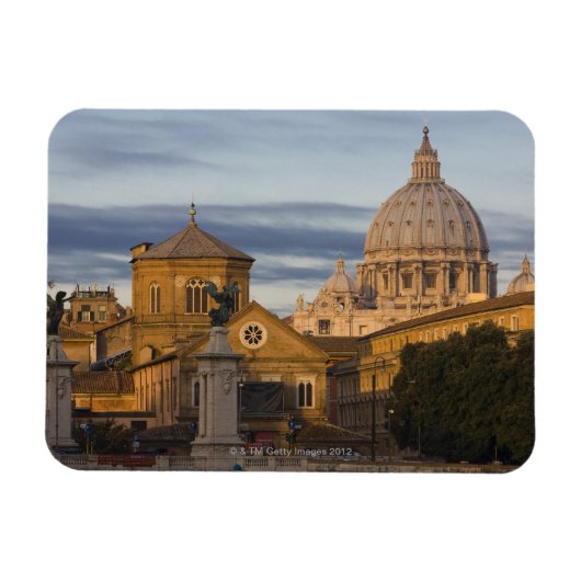 Morgenlicht auf der Kuppel von St. Peter Magnet (Horizontal)