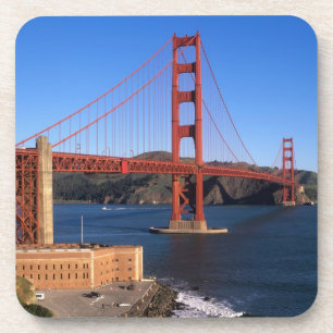 Morgenlicht badet die Golden Gate Bridge Getränkeuntersetzer