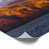 Morgenlicht begrüßt die Sierra de la Giganta Poster (Ecke)