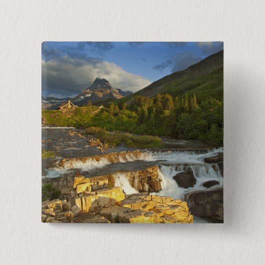 Morgenlicht begrüßt Swiftcurrent Falls in der Button (Vorderseite)