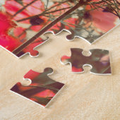 Morgenlicht, blühender rosa Kosmos. Puzzle (Seite)