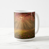 Morgenlicht durch Blossom Grove Kaffeetasse (VorderseiteRechts)