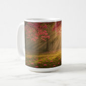 Morgenlicht durch Blossom Grove Kaffeetasse (Vorderseite Links)