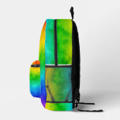 Morgenlicht durch Kristallprisma Bedruckter Rucksack (Rechts)