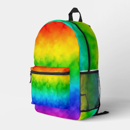Morgenlicht durch Kristallprisma Bedruckter Rucksack (Rückseitige Ecke Rechts)