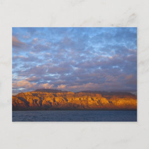 Morgenlicht grüßt die Sierra de la Giganta Postkarte