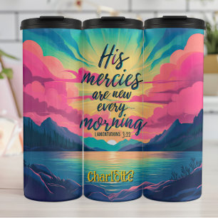 Morgenlicht: Mercies immer neu Thermosbecher