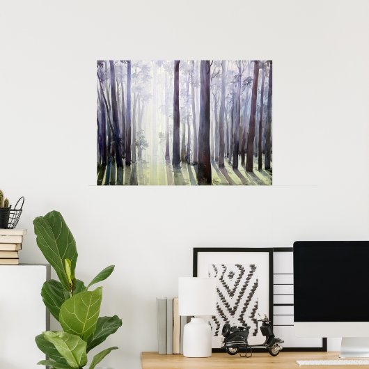 Morgenlicht Poster (Heimbüro)