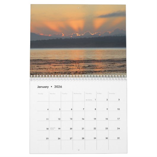 Morgenlicht - Sonnenaufgang über Monterey Bay Kalender (Jan 2026)