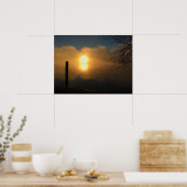 Morgenlicht über stillen Gewässern Poster (Küche)