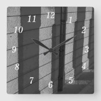 Morgenlicht und Schatten Graustufen-Wandschloss