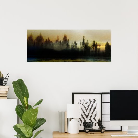 Morgenlicht - Warnschacht Poster (Heimbüro)