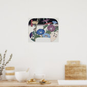 Morgenlorbeer, Hiroshige, Ukiyo-e Poster (Küche)