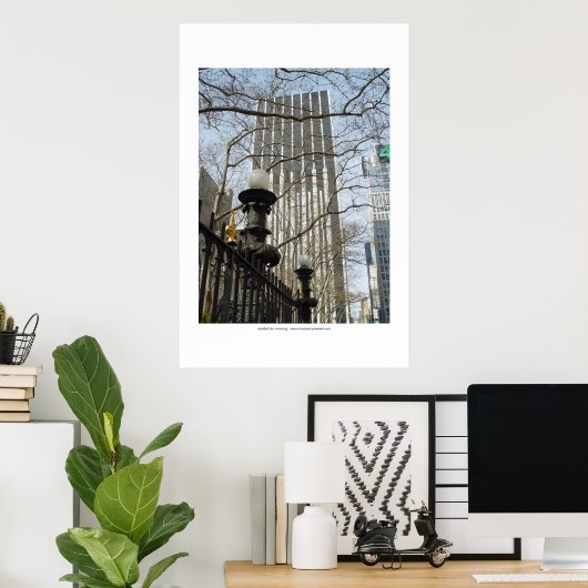 Morgenmanhattan Poster (Heimbüro)