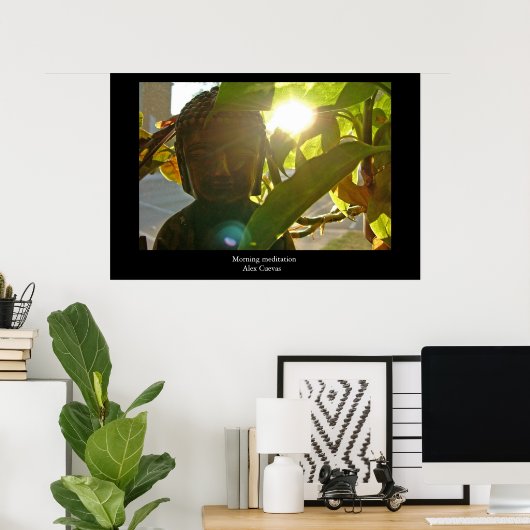 Morgenmeditation Poster (Heimbüro)