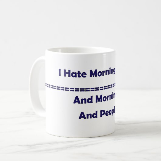 Morgenmensch Kaffeetasse (Vorderseite Links)