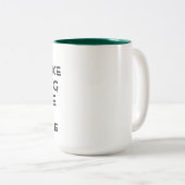 Morgenmenschen mögen kein lustiges Kaffeedesign fü Zweifarbige Tasse (VorderseiteRechts)