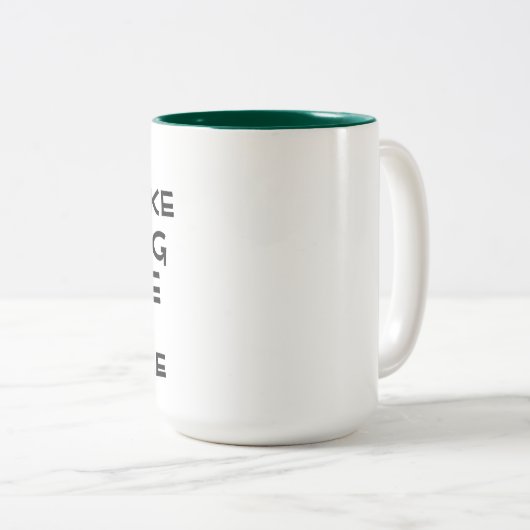 Morgenmenschen mögen kein lustiges Kaffeedesign fü Zweifarbige Tasse (VorderseiteRechts)
