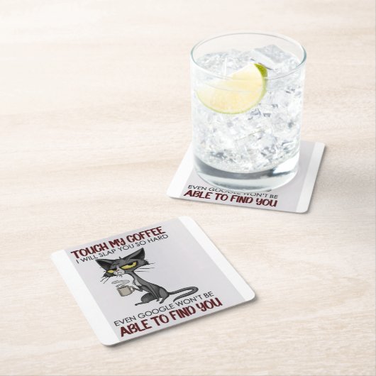 Morgenmotivation Rechteckiger Pappuntersetzer (Vor Ort)