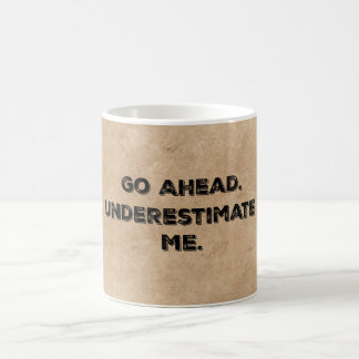 Morgenmotivation: Unterschätzen Kaffeetasse