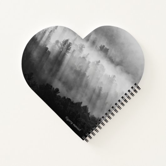 Morgennebel auf dem Berg - Notebook Notizblock (Rückseite)