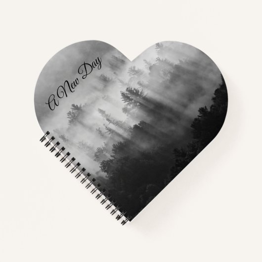 Morgennebel auf dem Berg - Notebook Notizblock (Vorderseite)