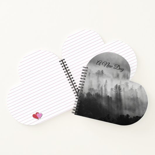 Morgennebel auf dem Berg - Notebook Notizblock (Innenseite)