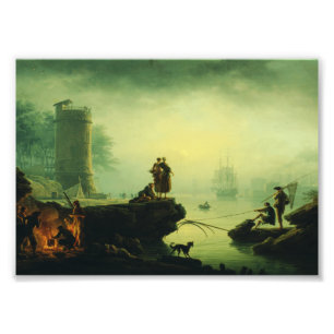 Morgennebel auf See von Joseph Vernet Fotodruck