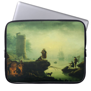 Morgennebel auf See von Joseph Vernet Laptopschutzhülle