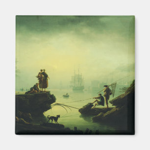 Morgennebel auf See von Joseph Vernet Magnet