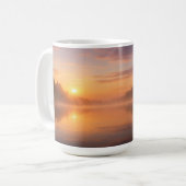 Morgennebel auf stillem Wasser Kaffeetasse (Vorderseite Links)