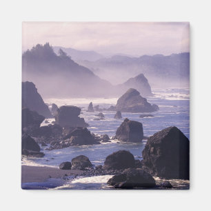 Morgennebel entlang der Küste von Oregon bei Nesik Magnet