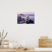 Morgennebel entlang der Küste von Oregon bei Nesik Poster (Küche)